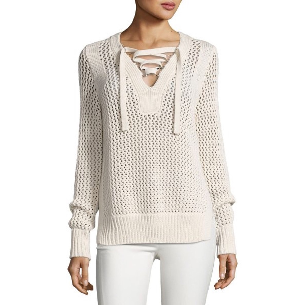 Derek Lam Lace-Up Pullover